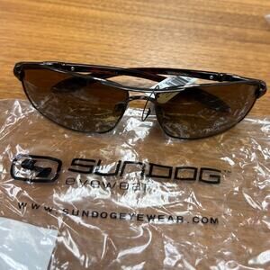 Sundog Black Metal-Framed Polarized "Concierge" Men's Sunglasses NWT